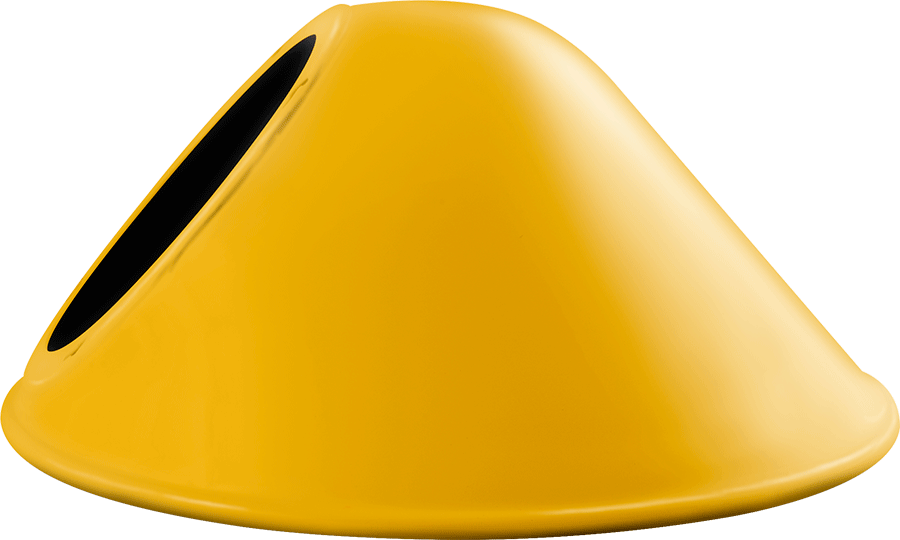 RAB Lighting Angled Cone Shade, 11 In., Yellow, GSAC11YL