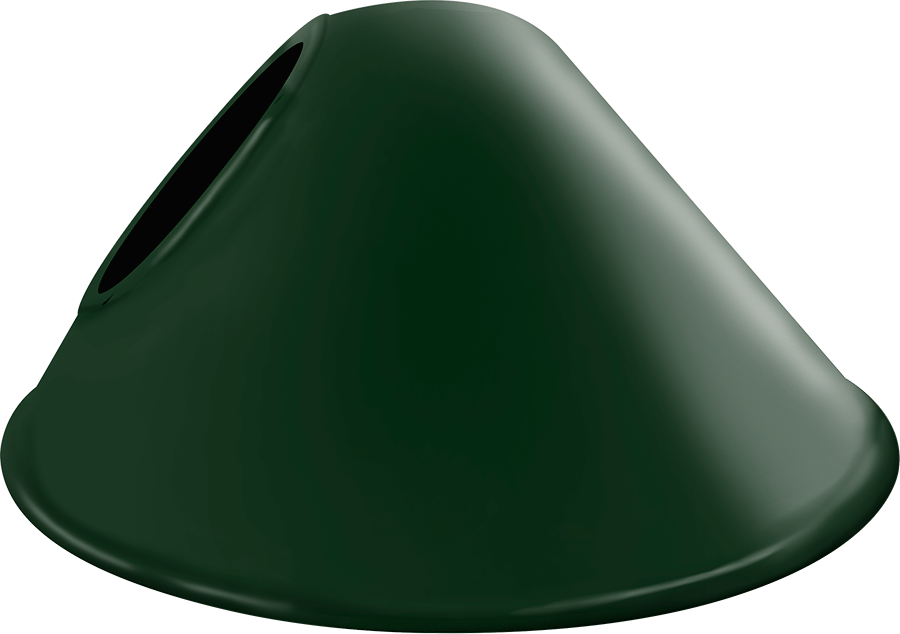 RAB Lighting Angled Cone Shade, Hunter Green, GSACG