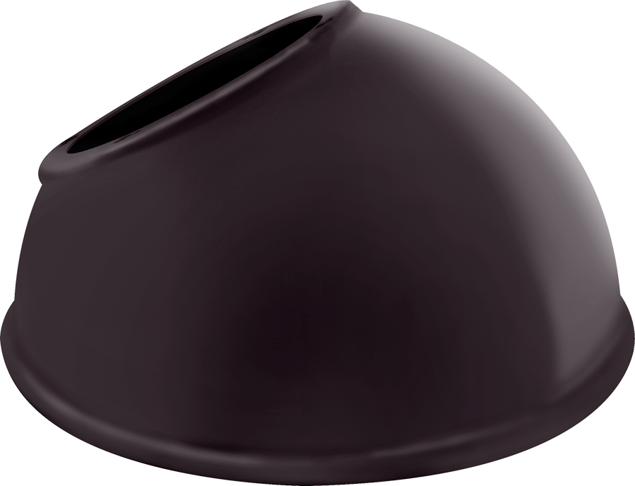 RAB Lighting Angled Dome Shade, 11 In., Bronze, GSAD11A