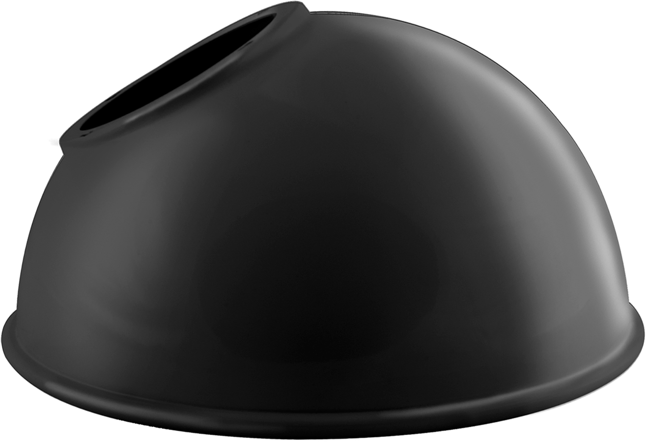 RAB Lighting Angled Dome Shade, Black, GSADB