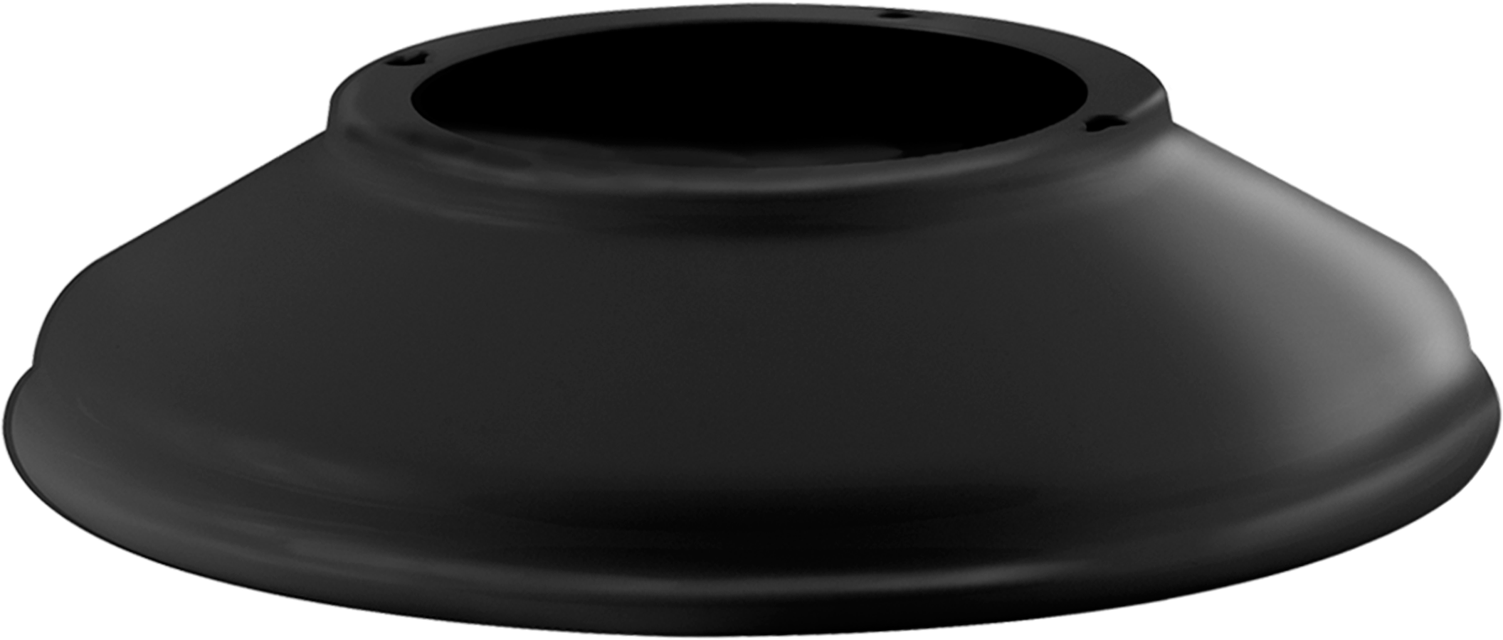 RAB Lighting Straight Shade, 11 In., Black, GSST11B