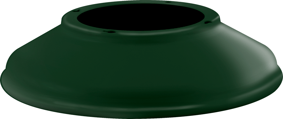 RAB Lighting Straight Shade, 11 In., Hunter Green, GSST11G