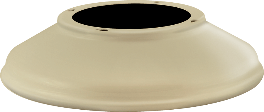 RAB Lighting Straight Shade, 11 In., Ivory, GSST11I