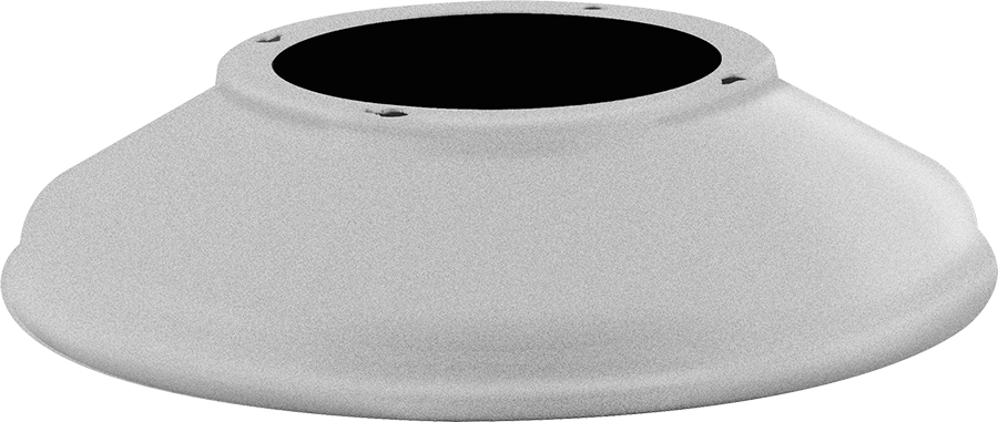RAB Lighting Straight Shade, 11 In., Silver, GSST11S