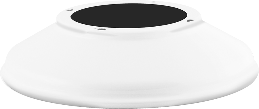 RAB Lighting Straight Shade, 11 In., White, GSST11W