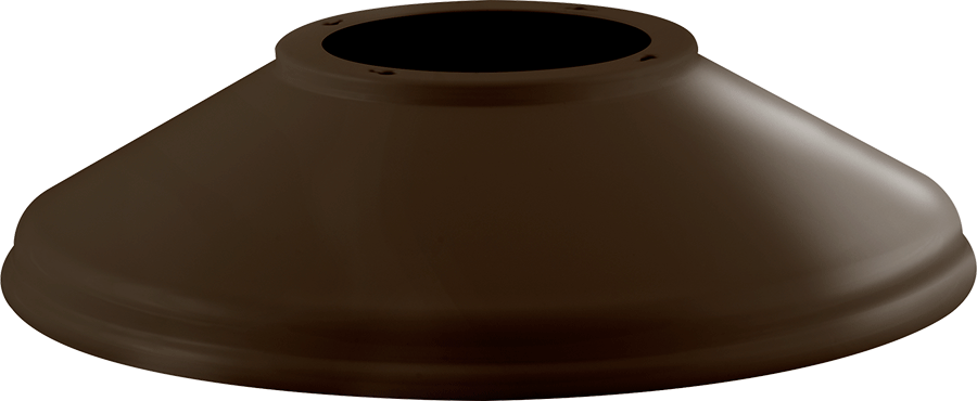 RAB Lighting Straight Shade, Brown, GSSTBWN