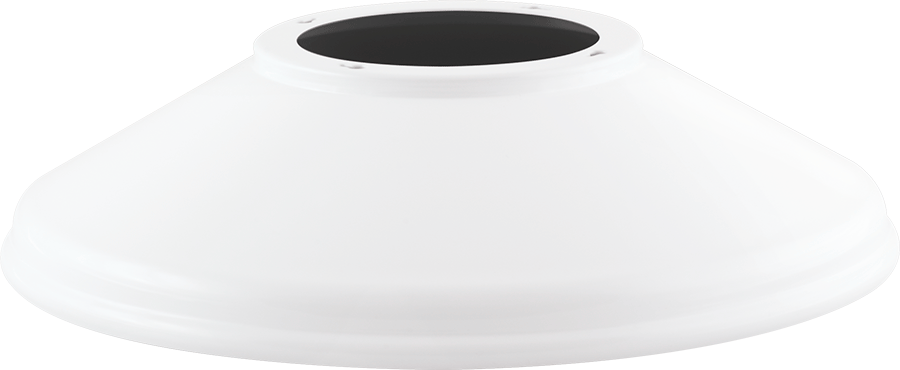 RAB Lighting Straight Shade, White, GSSTW