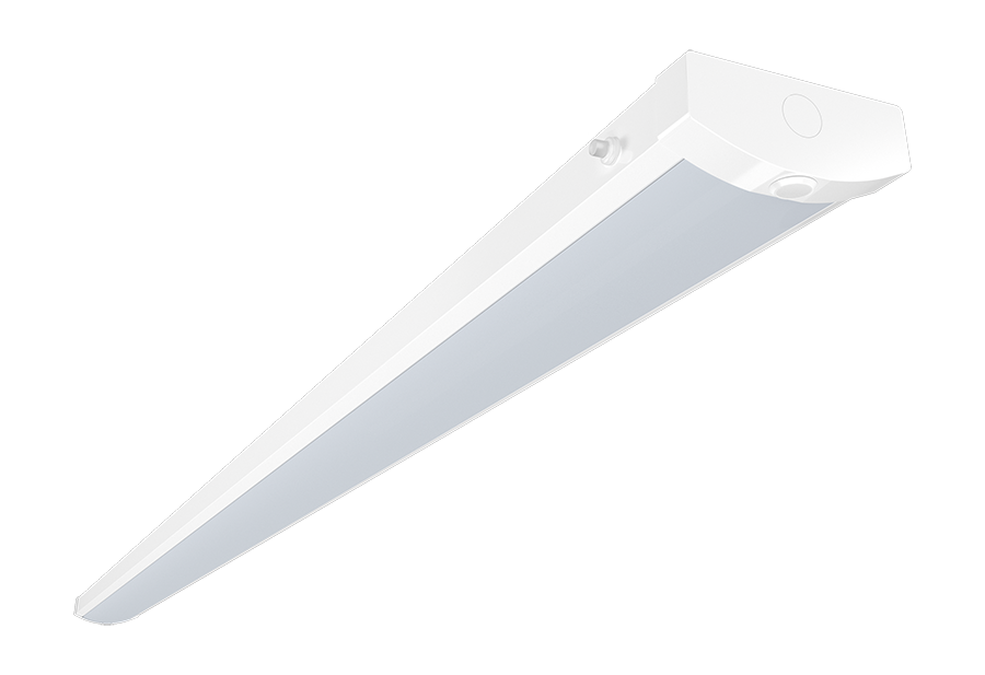 RAB Lighting GUS17 8 Ft., 90/80/70W, CCT Selectable, Microwave Sensor, Battery Backup, White, GUS17-8/MVS/E