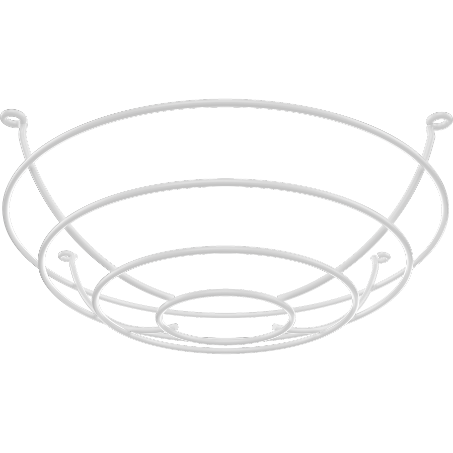 RAB Lighting H15 Wire Guard, White, H15-WG