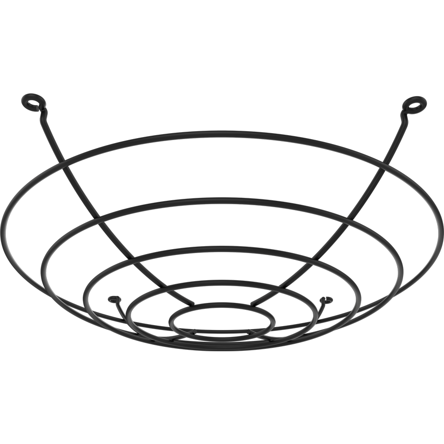 RAB Lighting H15 Wire Guard, Black, H15XLB-WG