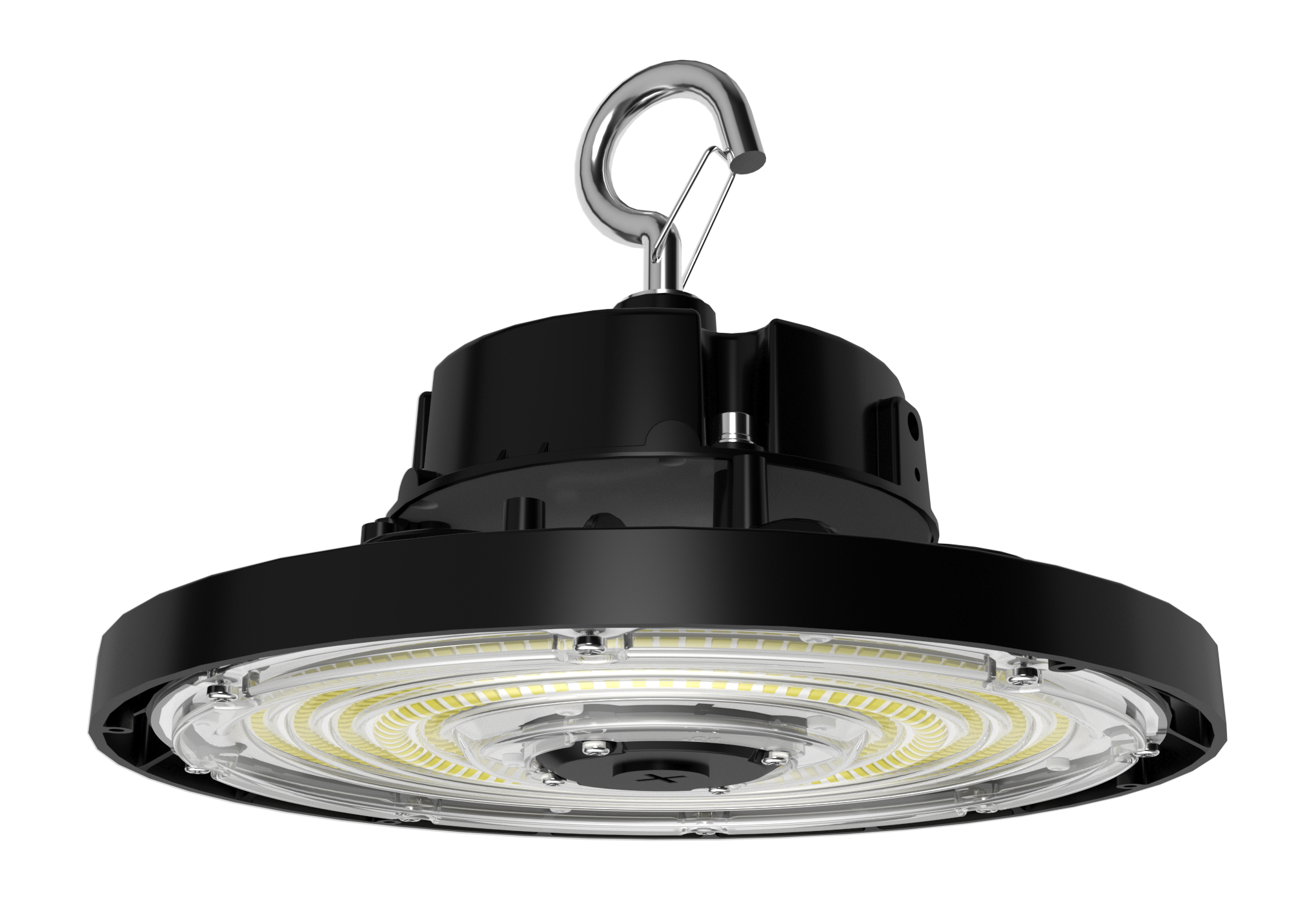 RAB Lighting H17B High Bay, 150/120/100W, CCT Selectable, 480V, LightCloud Blue Sensor, Black, H17B/480/LCBS