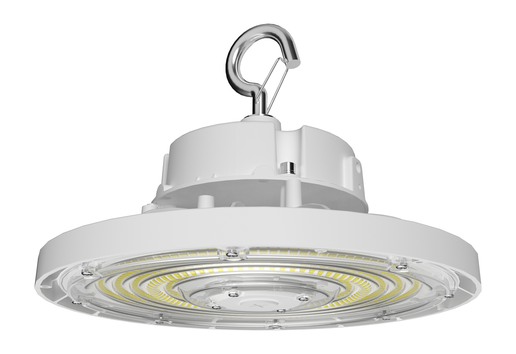 RAB Lighting H17 High Bay, 150/120/100W, CCT Selectable, 480V, LightCloud Blue Sensor, White, H17/480/LCBS