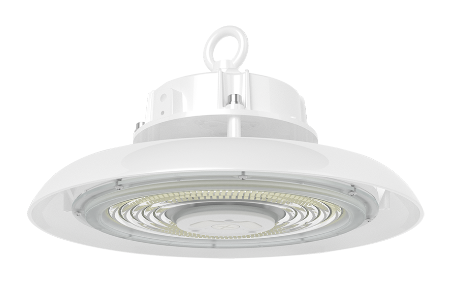 RAB Lighting H17 UFO LED High Bay, 100 | 120 | 150W, CCT Selectable, 15,317 thru 22,224 Lumens, 120-277V, White, H17