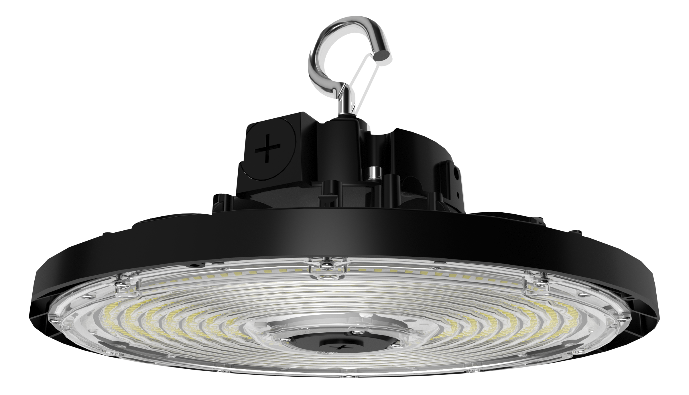 RAB Lighting H17 High Bay, 500/400/300W, CCT Selectable, 480V, 6' C+L8-20P, Black, H17XXLB/480/6CPT4