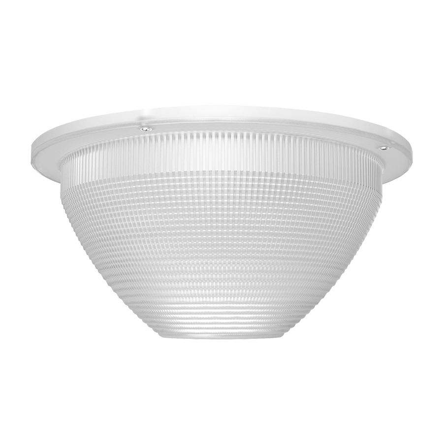 RAB Lighting H17XL Dome Drop Lens, White, H17XL-DDL