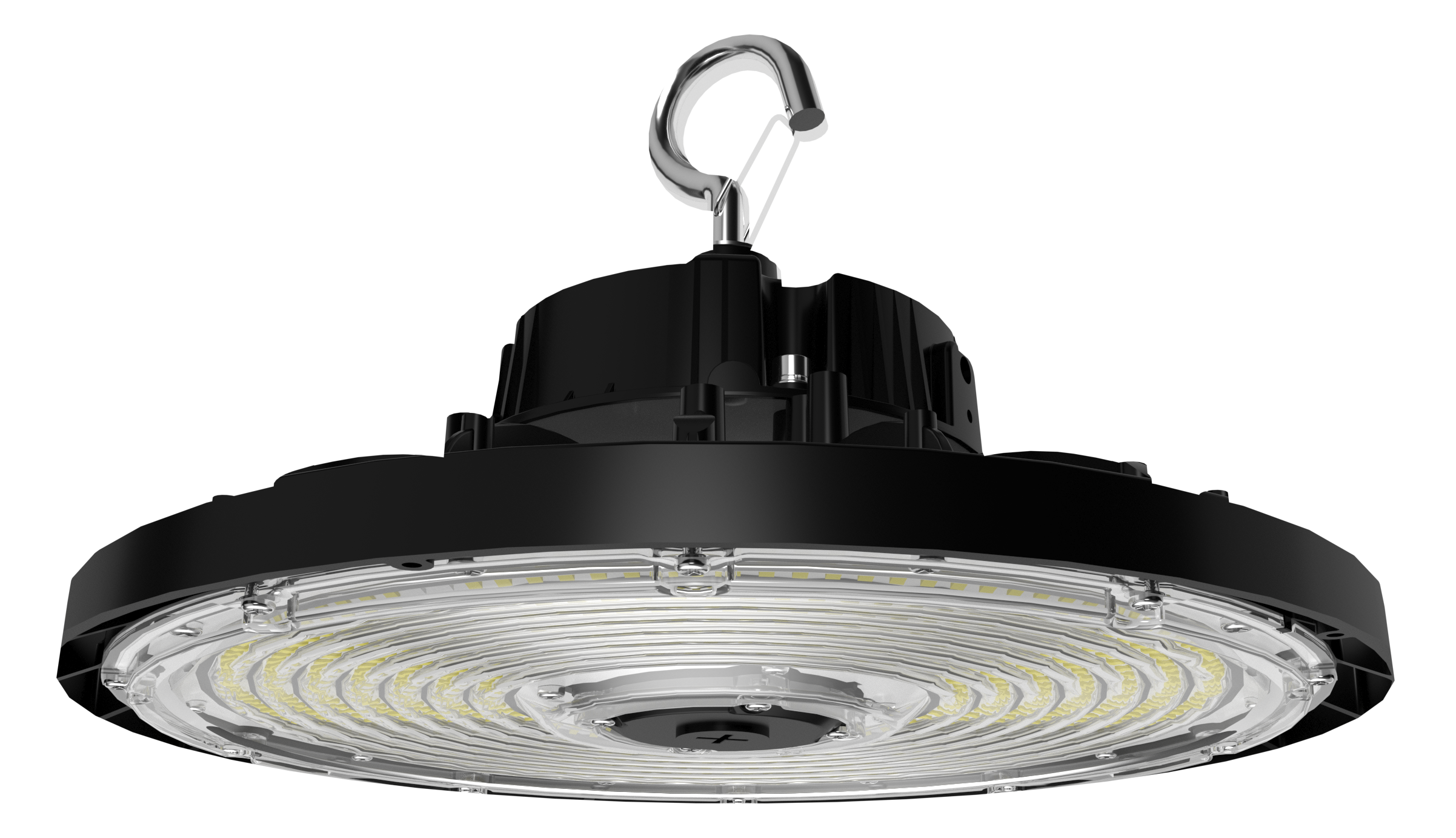 RAB Lighting H17XL High Bay, 240/200/150W, CCT Selectable, 6 ft Cord, 7-15CP2 Plug, Black, H17XLB/6CP2