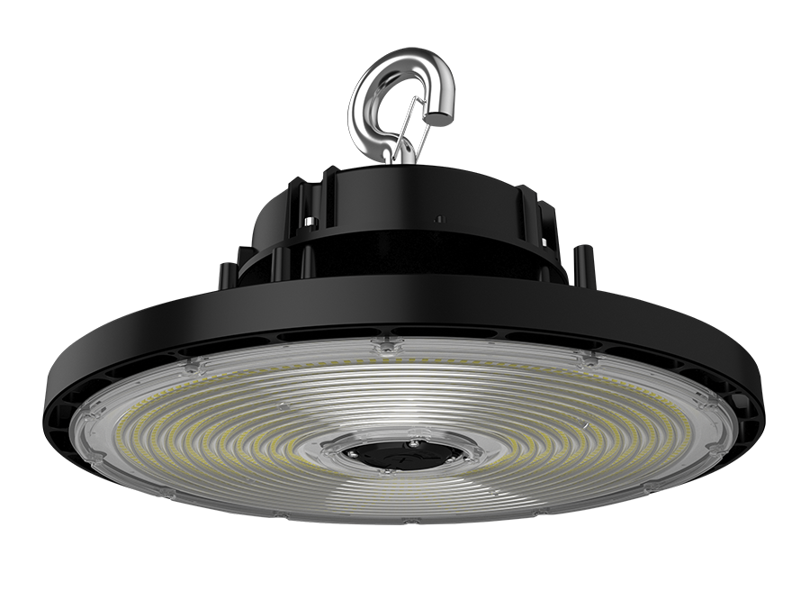 RAB Lighting H17 UFO LED High Bay, 300 | 400 | 500W, CCT Selectable, 49,020 thru 79,203 Lumens, 120-277V, Black, H17XXLB