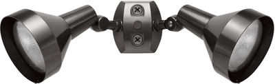 RAB Lighting Dual Head PAR Flood Kit, Bell Hood, 120V, Bronze, H2A