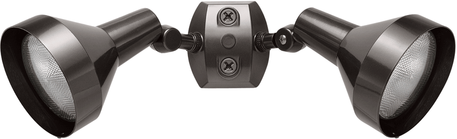 RAB Lighting Dual Head PAR Flood Kit, Bell Hood, 120V, Bronze, H2A