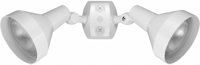 RAB Lighting Dual Head PAR Flood Kit, Bell Hood, 120V, White, H2W