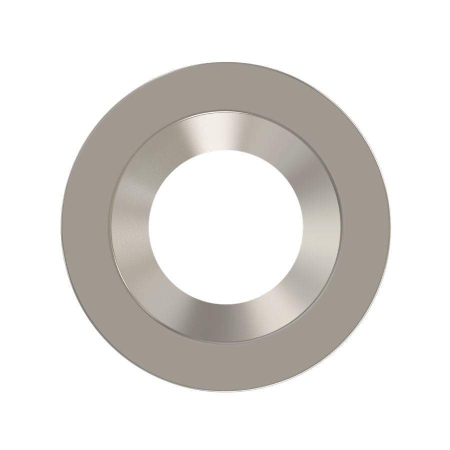 RAB Lighting 4" Brushed Nickel / Smooth Reflector Trim for HA4 LED Downlights, HAT4RBN