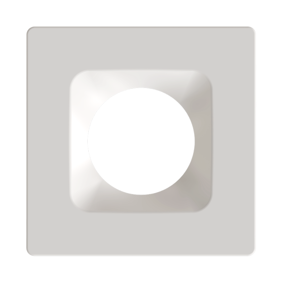 RAB Lighting 4" Square White / Smooth Reflector Trim for HA4 LED Downlights, HAT4SW