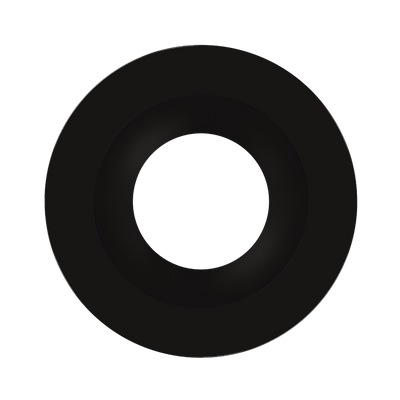 RAB Lighting 6" Black / Smooth Reflector Trim for HA6 LED Downlights, HAT6RB