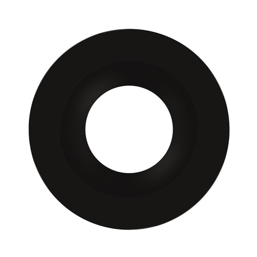 RAB Lighting 6" Black / Smooth Reflector Trim for HA6 LED Downlights, HAT6RB