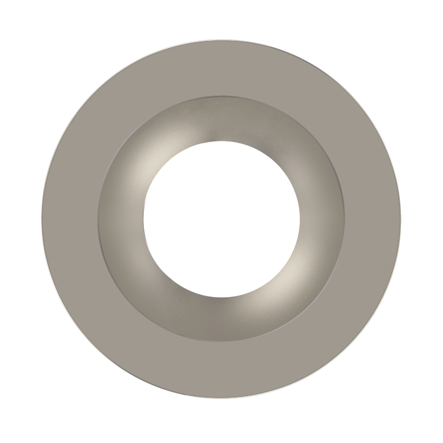 RAB Lighting 6 In. Color Trim, Round, Brushed Nickel, HAT6RBN