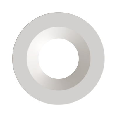 RAB Lighting 6" White / Smooth Reflector Trim for HA6 LED Downlights, HAT6RW