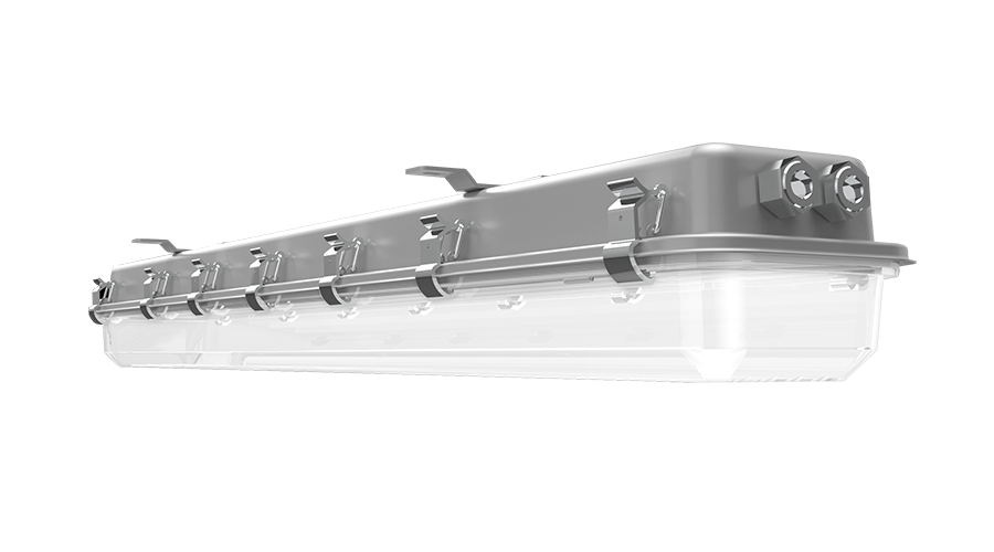 RAB Lighting HAZSHARK 4', 50W, 5000K, 120-277V, Gray, HAZSHARK4