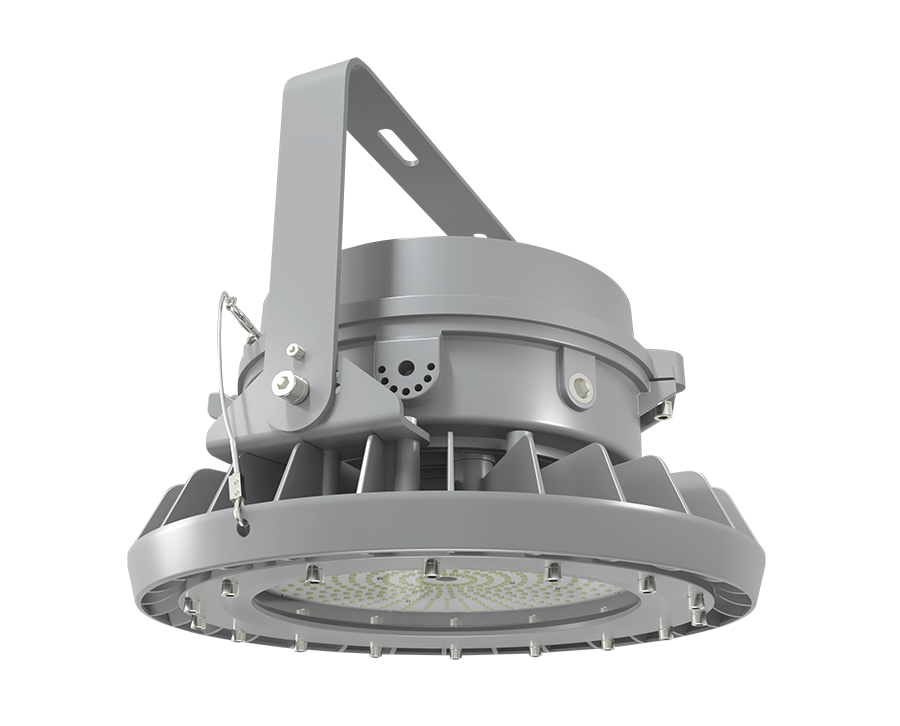 RAB Lighting HAZBAYLED Hazardous Bay Light, 150W, 5000K, Clear, Gray, HAZBAYLED150CF
