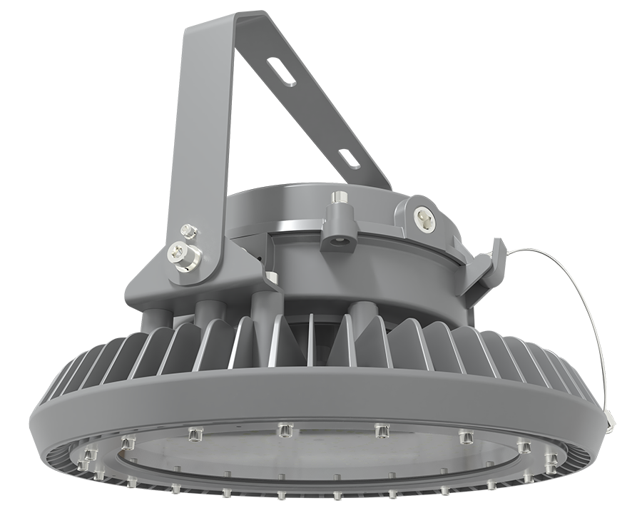 RAB Lighting HAZBAYLED Hazardous Bay Light, 200W, 5000K, Clear, Gray, HAZBAYLED200CF