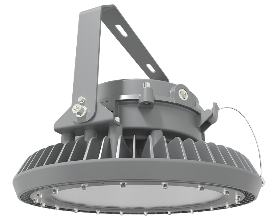 RAB Lighting HAZBAYLED, 200W, 5000K, Frost, Flat Surface/Pendant, Gray, HAZBAYLED200FF