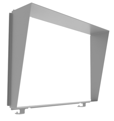 RAB Lighting Housing Hood Hazardous Flood Medium, 100W/150W, Gray, HHAZFFM
