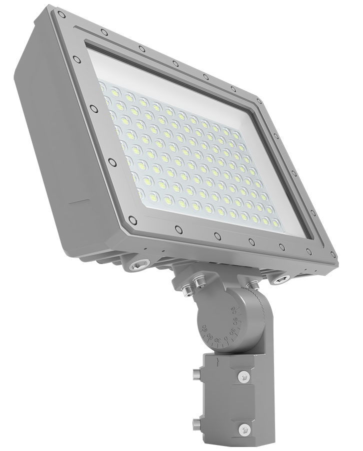 RAB Lighting Hazardous Flood, 200W, 5000K, Slipfitter Mount, Gray, HAZFFLED200SF
