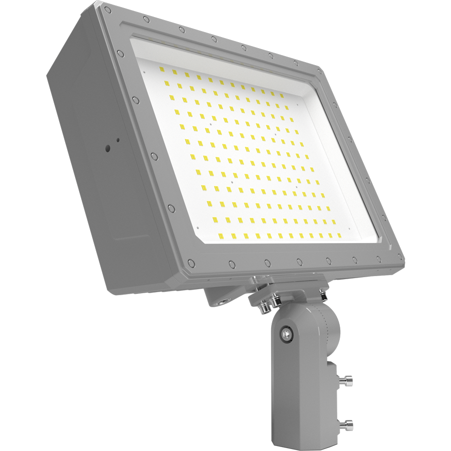 RAB Lighting Hazardous Flood, 300W, 5000K, Slipfitter Mount, Gray, HAZFFLED300SF