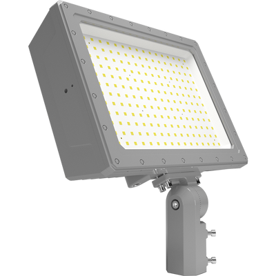 RAB Lighting HAZFFLED Hazardous Flood, 400W, 5000K, 480V, Slipfitter Mount, Gray, HAZFFLED400SF/480