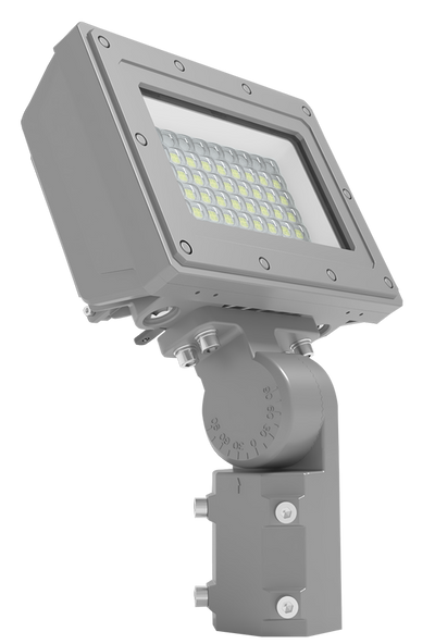 RAB Lighting HAZFFLED Hazardous Flood, 30W, 5000K, Slipfitter Mount, Gray, HAZFFLED30SF