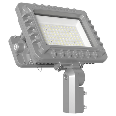 RAB Lighting HAZFX Flood Light, 200W, 5000K, 120-277V, Slipfitter, Gray, HAZFX200SF