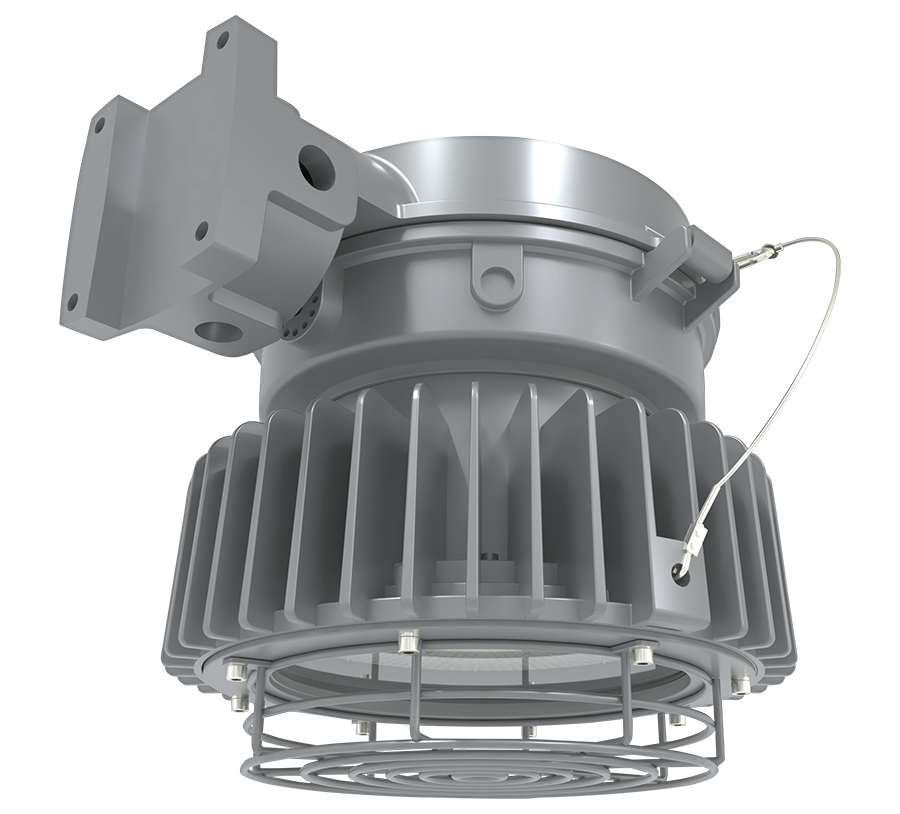 RAB Lighting HAZLED Wall Mount Light, 120W, 5000K, Constant Current, 120-277V, Clear Flat, Gray, HAZLED120WMCF