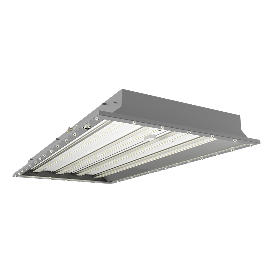 RAB Lighting HAZPAN 2X4, 80W, 5000K, 120-277V, Motion Sensor, Gray, HAZPAN2X4-80/MVS