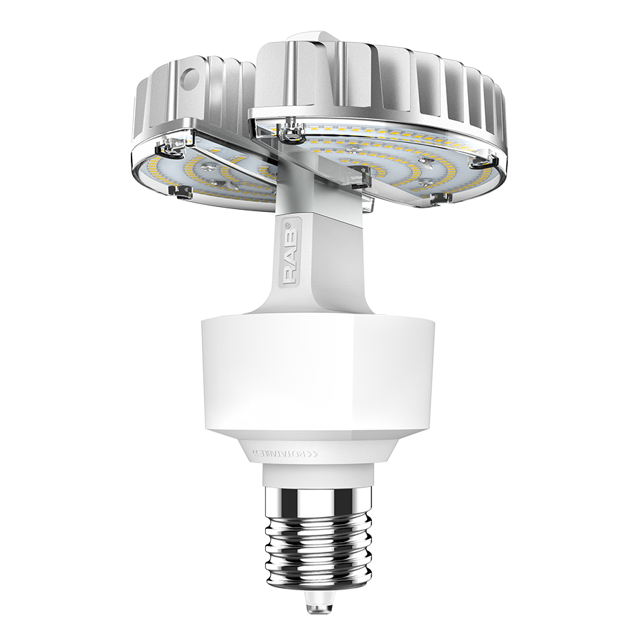 RAB Lighting HID Replacement Lamp, 50W, 5000K, CRI 80, EX39 Base, Ballast Bypass, Adjustable, HID-50-EX39-850-BYP-ADJ