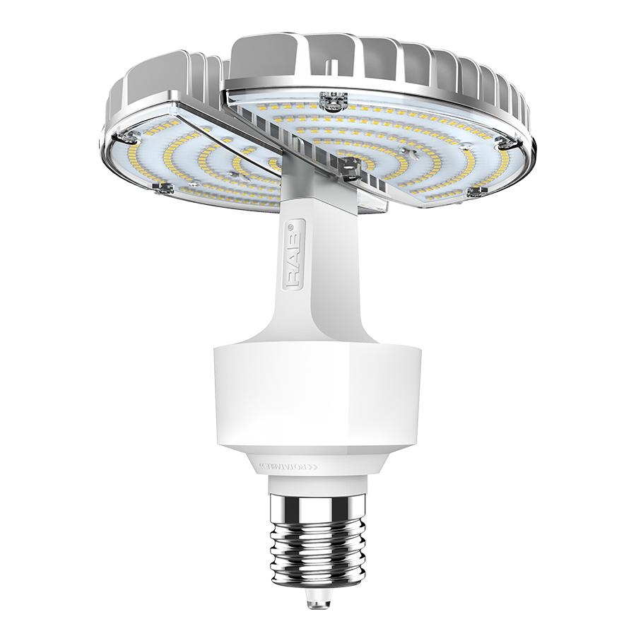 RAB Lighting HID Replacement Lamp, 70W, 5000K, CRI 80, EX39 Base, Ballast Bypass, Adjustable, HID-70-EX39-850-BYP-ADJ