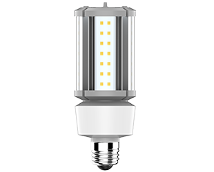 RAB Lighting HIDFA LED HID Replacement, 6/12/18W, 5000K, CRI80, E26, 100-277V, Clear, HIDFA-18S-E26-850-BYP