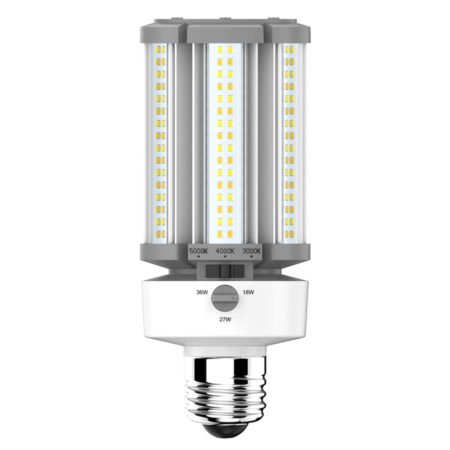 RAB Lighting HIDFA HID Replacement Lamp, 18/27/36W, CCT Selectable, CRI 80, E26, 5-Pin Sensor Port, HIDFA-36S-E26-CCT Selectable-BYP/5SP
