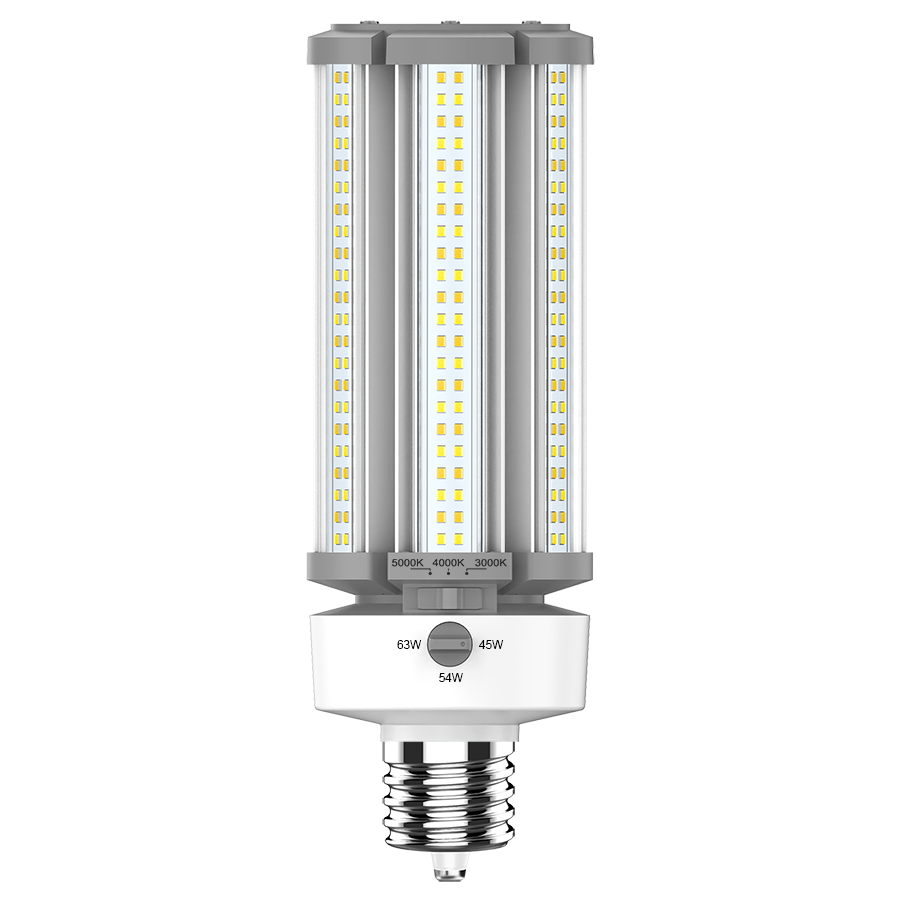 RAB Lighting HIDFA LED HID Replacement, 45/54/63W, CCT Selectable, CRI80, EX39 Ballast Bypass, 5-Pin Sensor Port, HIDFA-63S-EX39-CCT Selectable-BYP/5SP