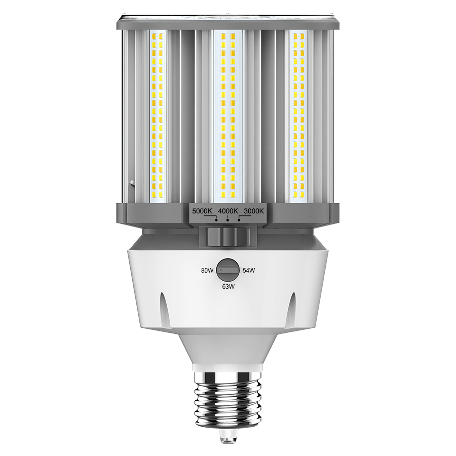 RAB Lighting HIDFA LED HID Replacement, 54/63/80W, CCT Selectable, CRI80, EX39 Ballast Bypass, 5-Pin Sensor Port, HIDFA-80S-EX39-CCT Selectable-BYP/5SP