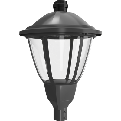 RAB Lighting HTG Round Area Light, 120/100/80/60W, CCT Selectable, 120-277V, 7-Pin Receptacle, Bronze, HTG-R/7PRS
