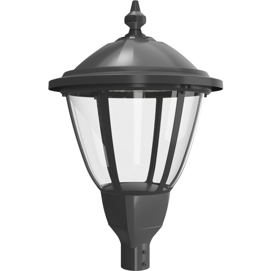 RAB Lighting HTG Round Area Light, 120/100/80/60W, CCT Selectable, 480V, Bronze, HTG-R/480